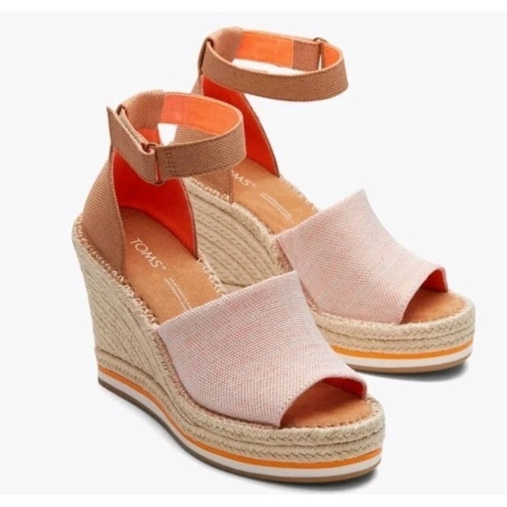 Tom's Women's Marisol Ankle Strap Wedge Sandal Size 11